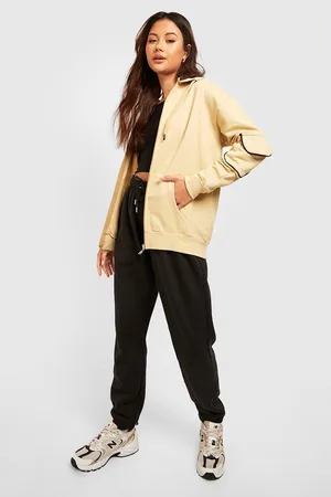 Boohoo Petite Zip Through Cargo Pocket Hoody