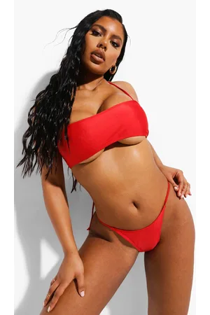 Boohoo Essentials Strappy Bikini Crop Top