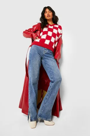 Boohoo Grid Check Jumper