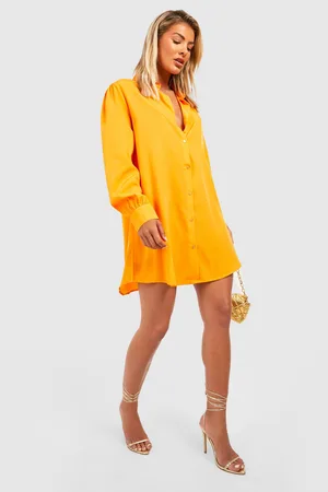 Boohoo Button Through Shirt Dress