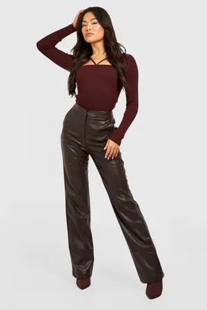 Boohoo Cut Out Strappy Neckline Rib Jumper