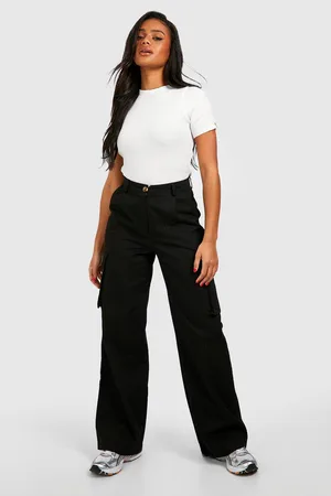 Boohoo Rib Knit Crew Neck Short Sleeve Knitted Top