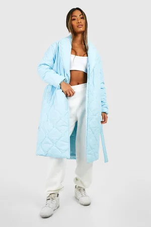 Boohoo Longline Onion Quilt Duvet Puffer