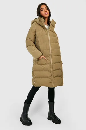 Boohoo Maternity Pre & Postpartum 3 In 1 Puffer Coat With Extender