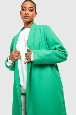 Boohoo Tall Relaxed Collar Wool Look Maxi Coat