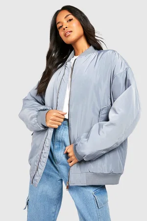 Boohoo Oversized Bomber Jacket