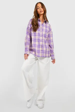 Boohoo Bright Oversized Check Shirt
