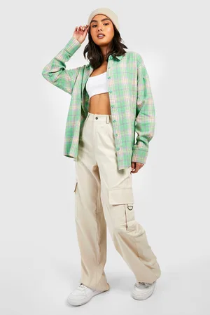 Boohoo Bright Oversized Check Shirt