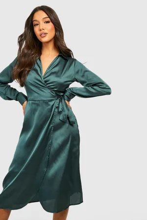 Boohoo The Midi Wrap Dress
