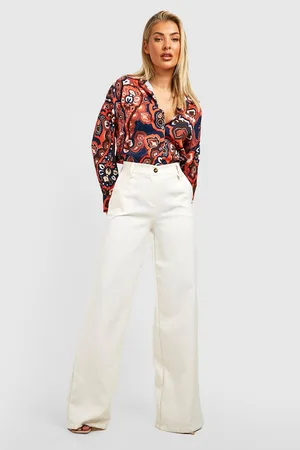 Boohoo Paisley Print Oversized Shirt