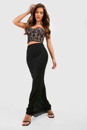 Boohoo Chiffon Maxi Skirt