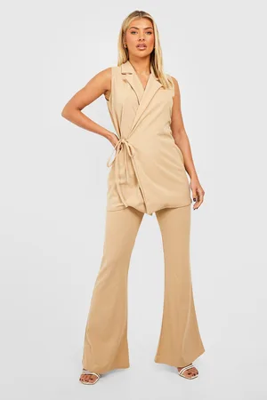 Boohoo Jersey Fit & Flare Trousers
