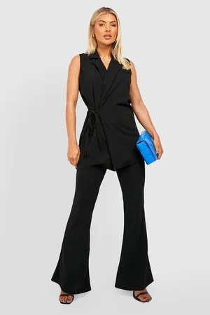 Boohoo Jersey Fit & Flare Trousers