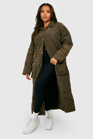 Boohoo Plus Onion Quilt Jacket