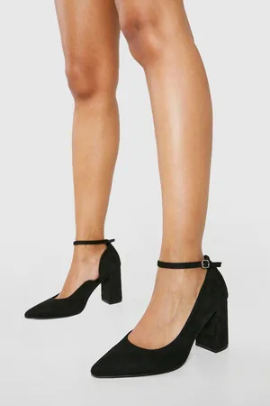 Boohoo Wide Fit Round Toe Ankle Strap Court