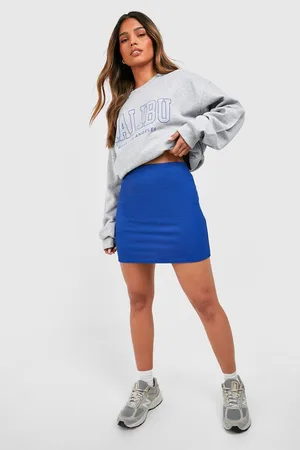 Boohoo Basic Ribbed Micro Mini Skirt