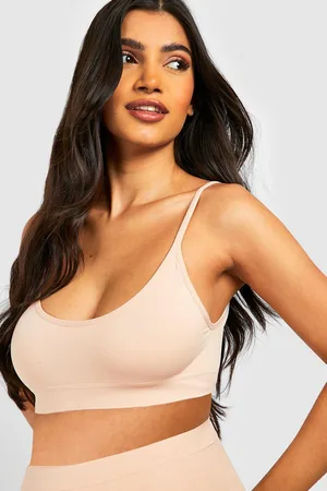 Boohoo Maternity Seamless Bra And Bump Support Brief Set