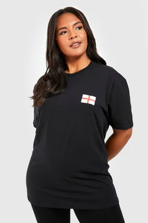 Boohoo Plus England Flag T-shirt