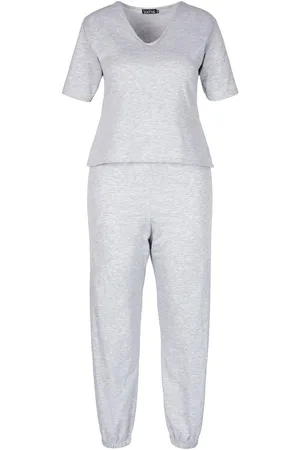 Boohoo Plus V Neck T-Shirt Tracksuit