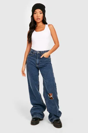 Boohoo Petite Basic Rib Scoop Neck Bodysuit