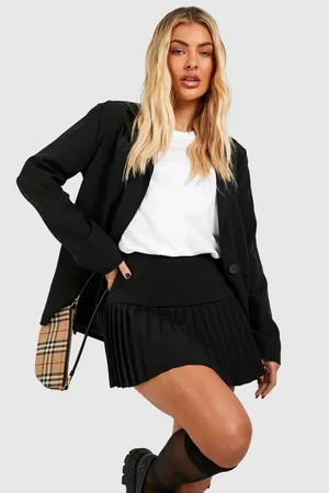 Boohoo Woven Drop Hem Tennis Skirt