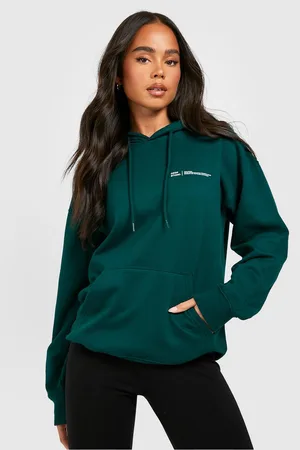 Boohoo Petite Design Studio Text Print Hoody