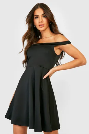 Boohoo Off The Shoulder Skater Dress