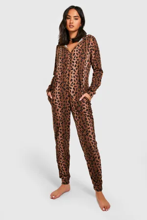 Boohoo Leopard Borg Novelty Onesie