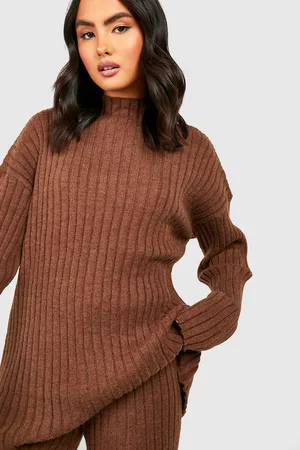 Boohoo Wide Rib Knitted Jumper & Trouser Co-ord