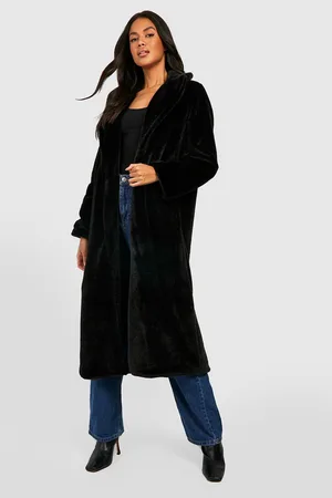 Boohoo Longline Faux Fur Coat
