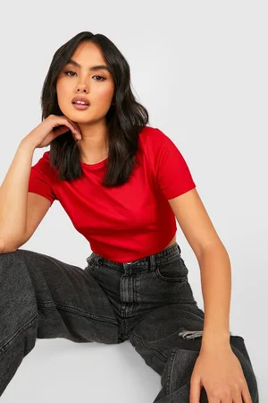 Boohoo Super Crop Rib Top