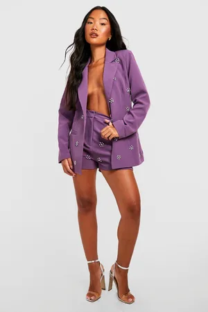 Boohoo Petite Crystal Embellished Short