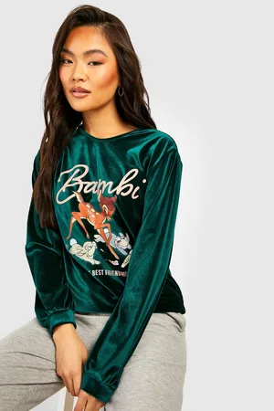 Boohoo Disney Fleece Loungewear Sweatshirt & Trouser Set