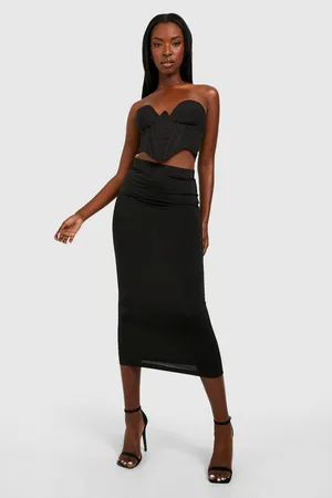 Boohoo Recycled Slinky Midaxi Skirt