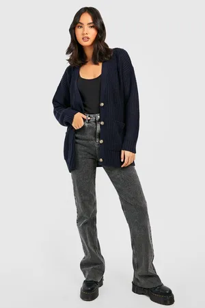Boohoo Fisherman Button Through Cardigan
