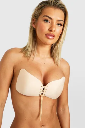 Boohoo 2 Pack Stick On Enhance Lace Up Bra