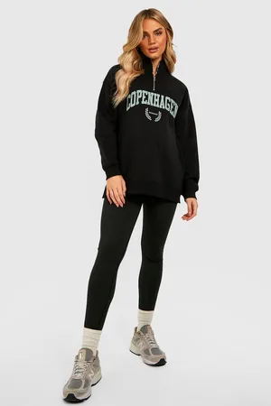 Boohoo Maternity Copenhagen Half Zip Sweatshirt