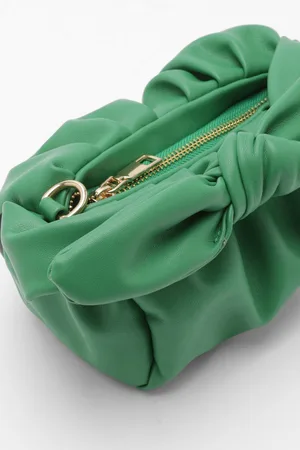 Boohoo Knot Tie Detail Oversized Clutch Bag