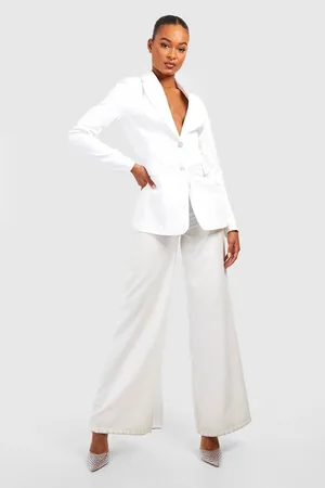 Boohoo Tall Diamante Button Blazer