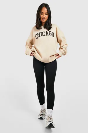 Boohoo Chicago Slogan Oversized Sweatshirt
