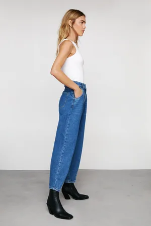 Boohoo Organic Denim Tapered Leg Jeans