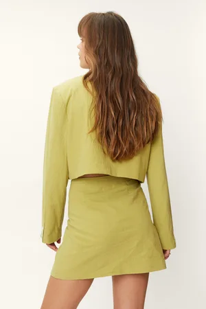 Boohoo Cotton Fitted Mini Pelmet Skirt