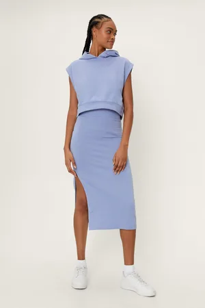 Boohoo Soft Sleeveless Cropped Hoodie