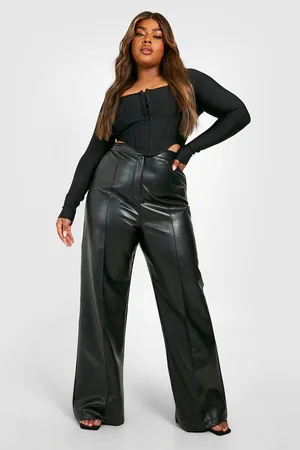 Boohoo Plus Premium Bandage Long Sleeve Corset Top