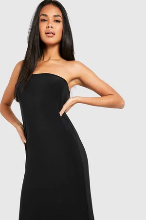 Boohoo Bandeau Maxi Slinky Dress