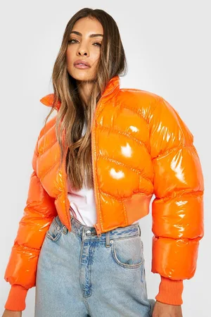 Boohoo Quilted Crop Puffer Jacket