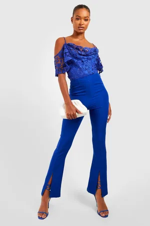 Boohoo Tall Lace Cold Shoulder Cowl Bodysuit
