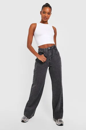 Boohoo Tall Basic Racer Crop Top