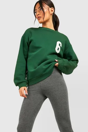 Boohoo Mid Rise Basic Split Hem Leggings