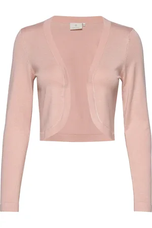 Kaffe Astrid Bolero Tops Knitwear Cardigans Pink